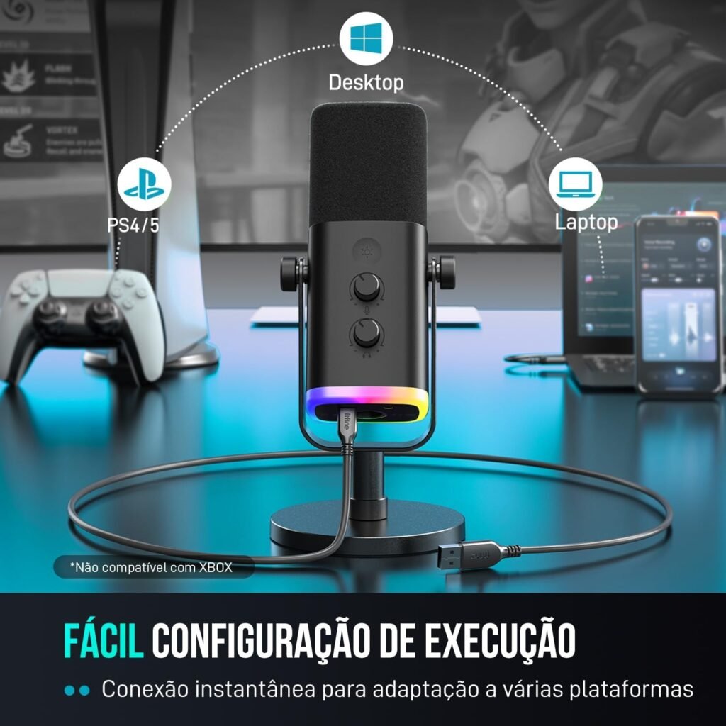 Microfone Gamer Fifine Ampligame AM8 é bom
