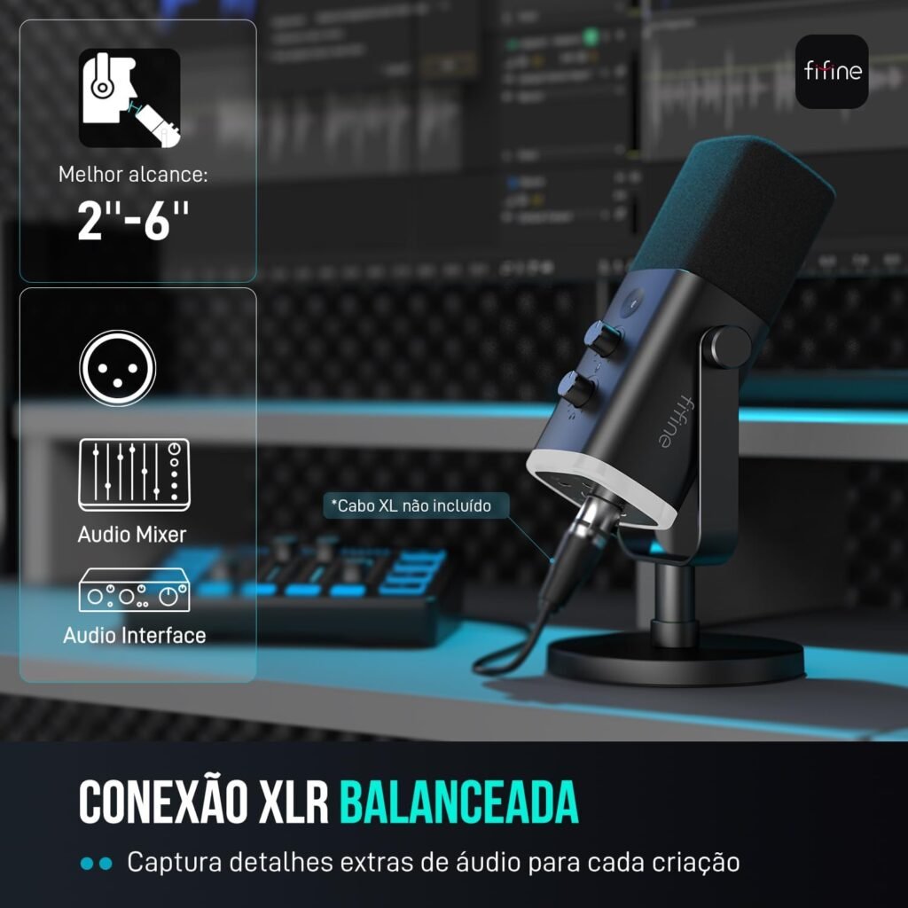 Microfone Gamer Fifine Ampligame AM8 é bom Review Microfone