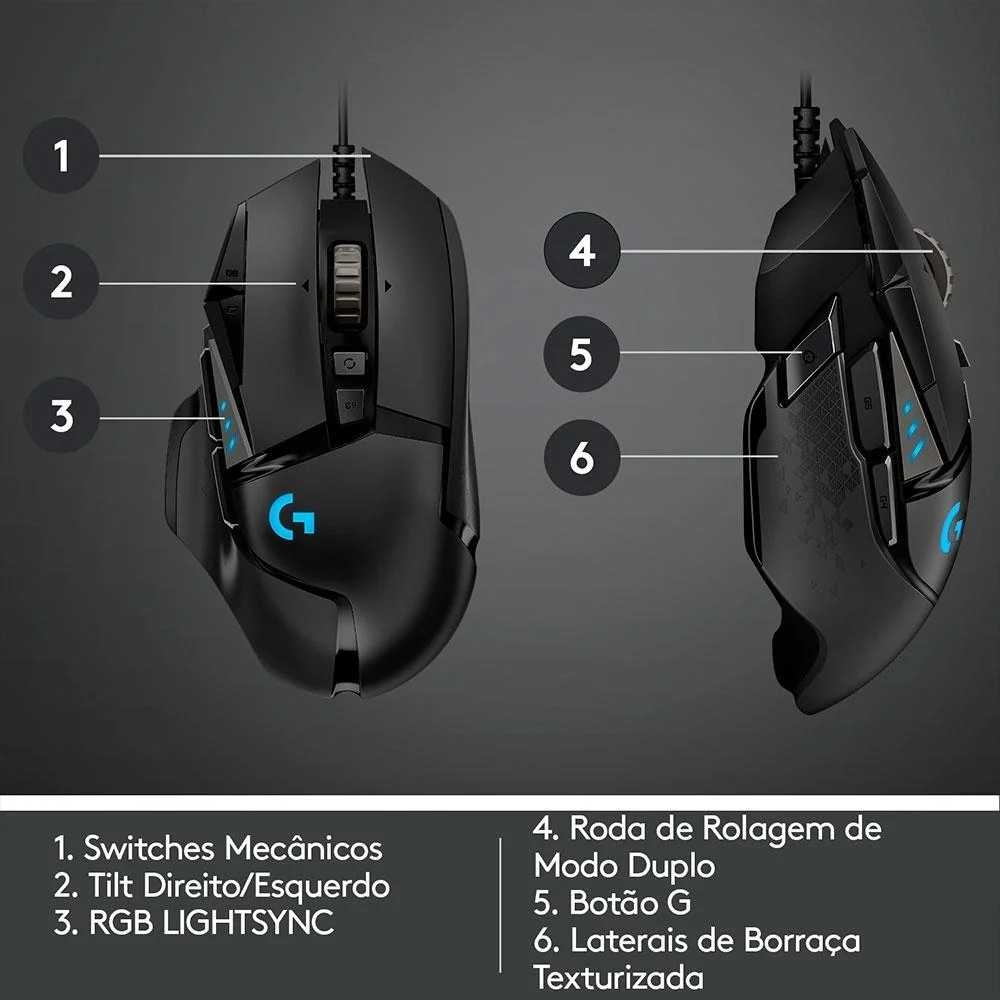 Dúvidas Mais Comuns Sobre o Mouse Gamer Logitech G502 Hero ❓