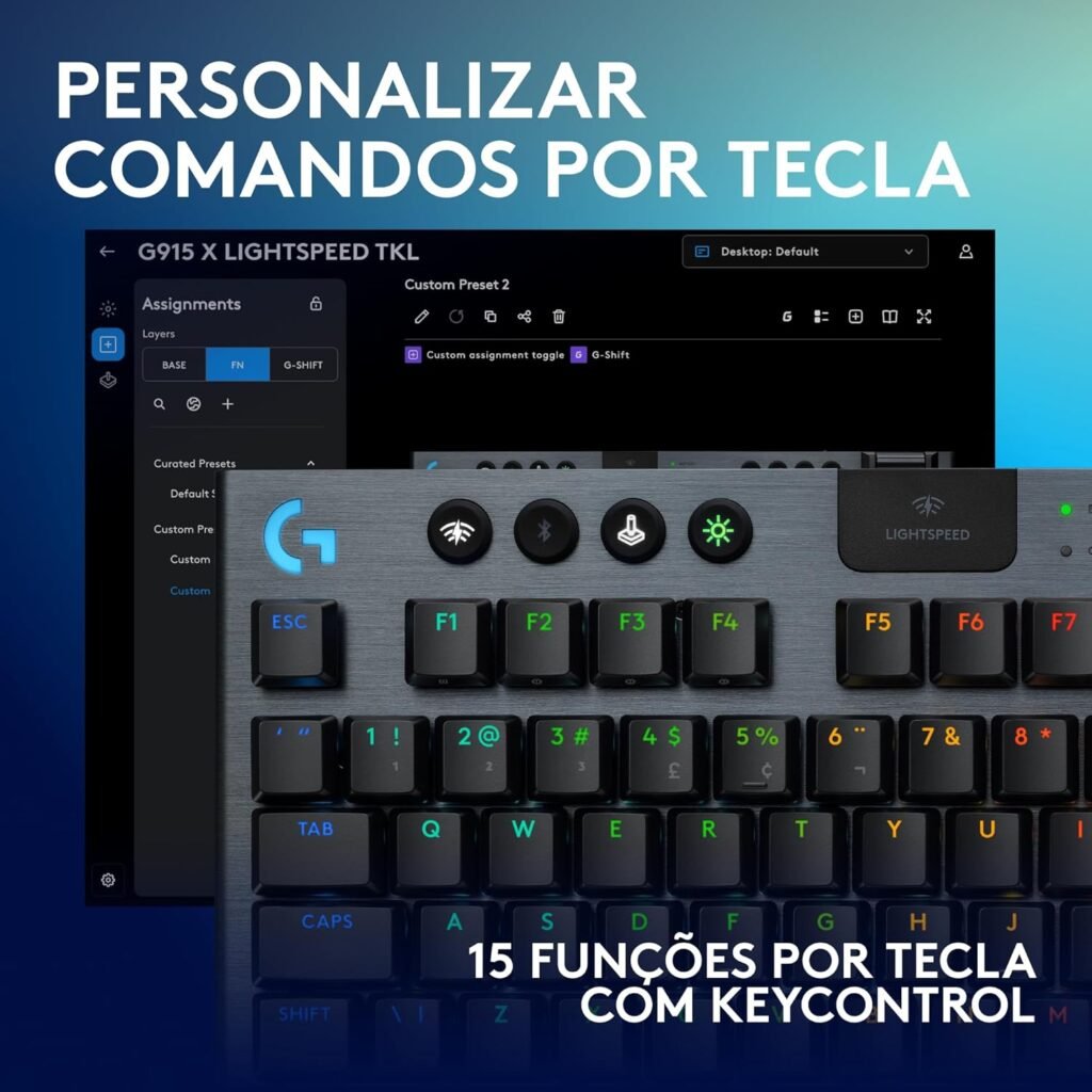 Teclado que pode personalizar Vale a pena comprar o teclado Logitech G915 X LIGHTSPEED