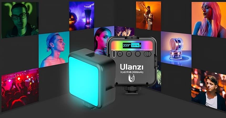 ULANZI Iluminação LED 360° Full Color Portátil