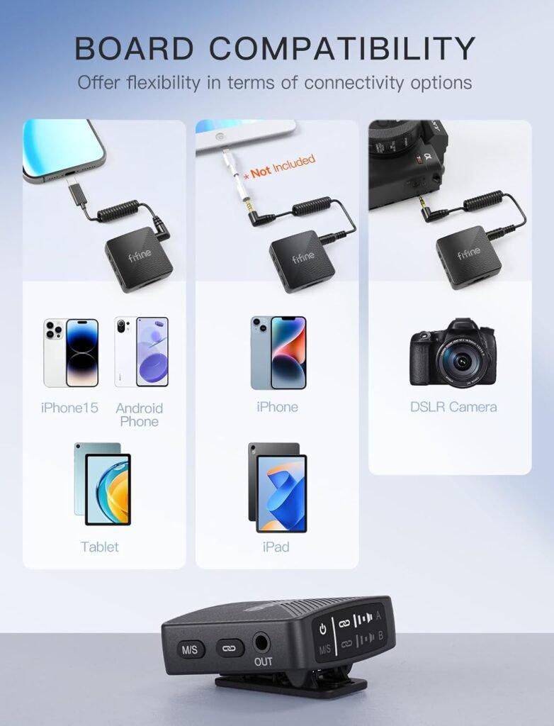 Vale a pena comprar o Microfone Fifine M9 que é compativel com muitos dispositivos