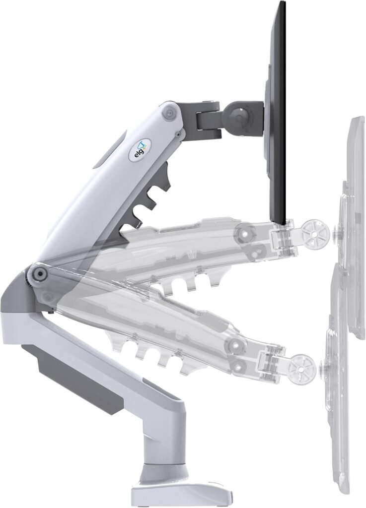 ATICULADO Suporte Articulado de Mesa com Pistão a Gás para Monitores de 17
