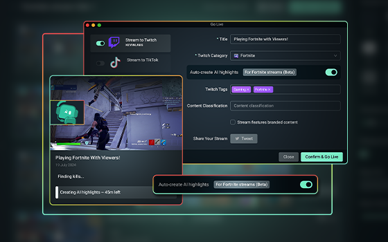 AI Game Highlighter do Streamlabs