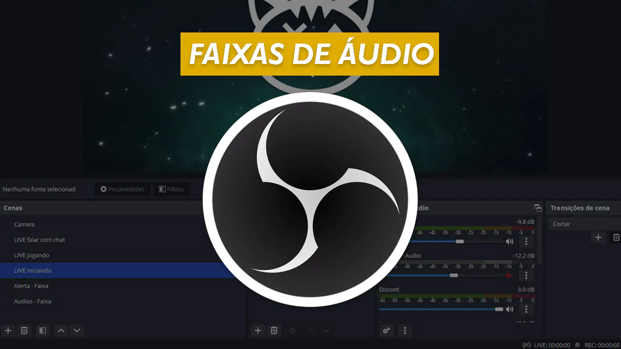 Configurar e separar as faixas de áudio no OBS